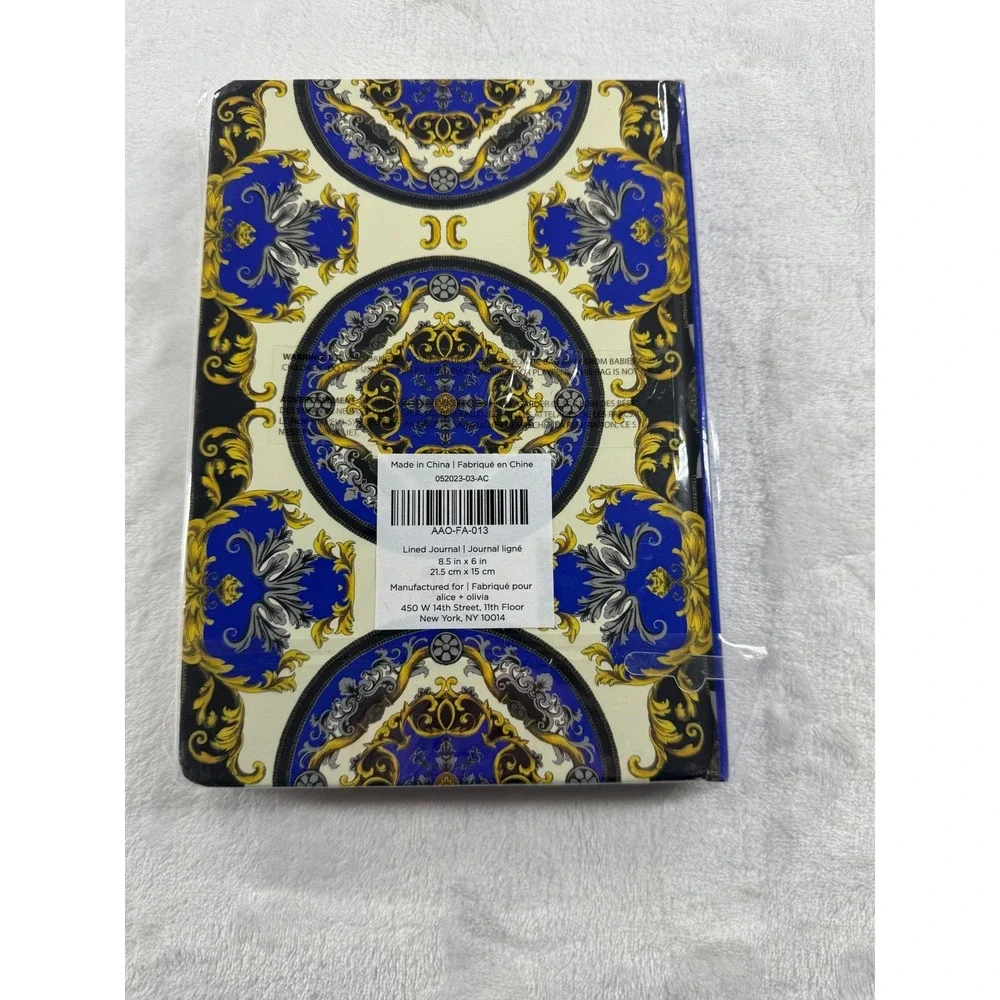 New Alice + Olivia Regal Romance Sapphire Fabfitfun Journal Notebook Hardcover‎